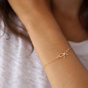 Knot bracelet in sterling silver or plated gold image 5