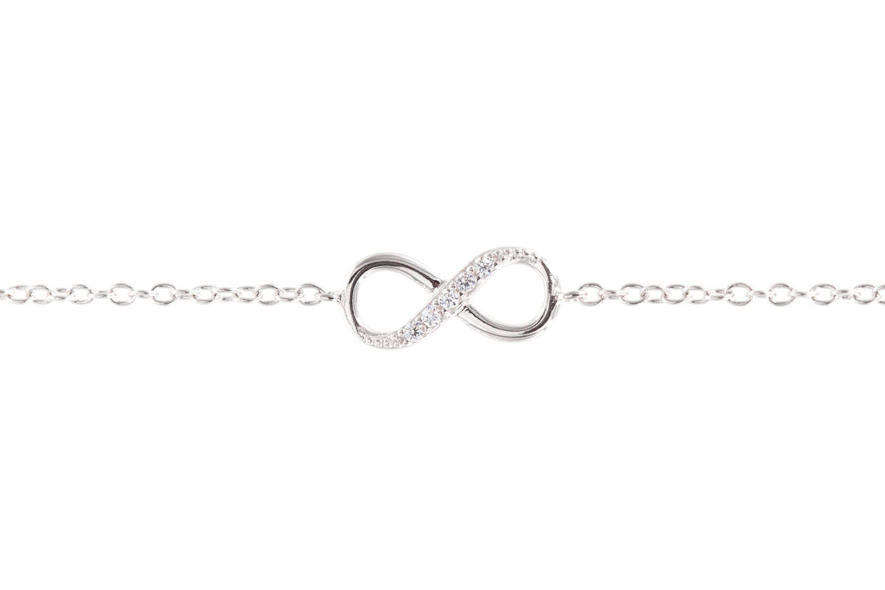 Infinity Bracelet - Forever Love - Bridesmaid Gift- Sterling Silver