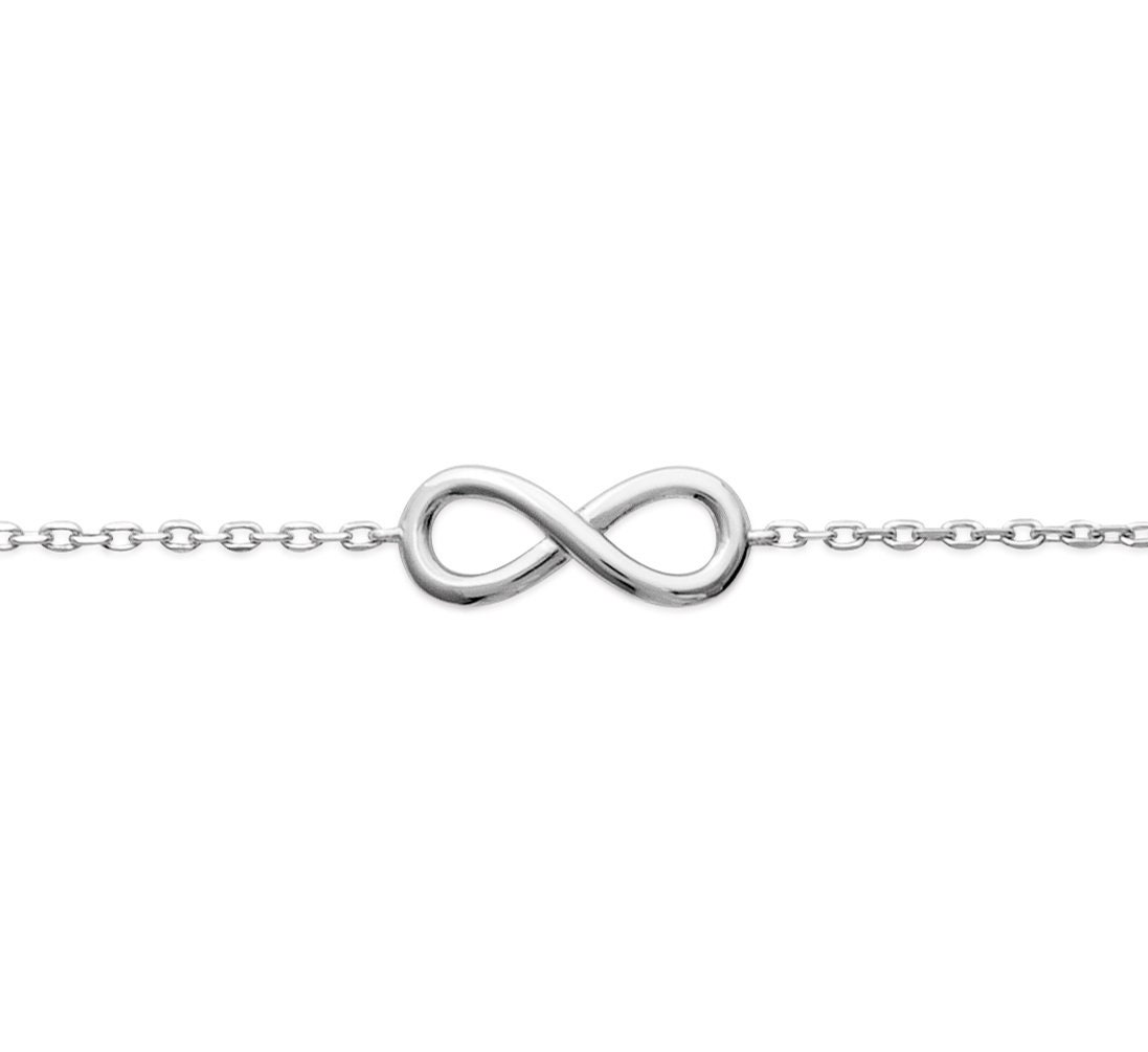 Bracelet infini en argent ou plaque or Etsy France