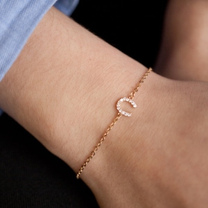 Lucky Horseshoe Bracelet in Sterling Silver or 16k gold fill Friendship bracelet Gold Fill Plaqué or