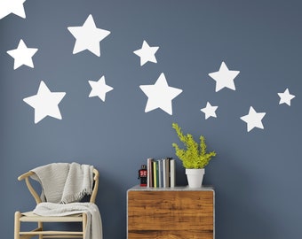 Rounded Star Shape Wall Stencil - Stars Shaped Stencils Wall Art For Painting