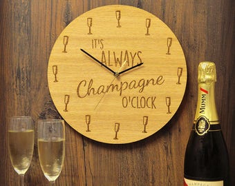 It/'s Always Blue WKD O/'Clock Wooden Clock Gift Blue Wicked Lovers Present Idea