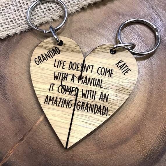 Life Doesn’t Come With A Manual It Comes With A Gran And Grandad Keyring Set