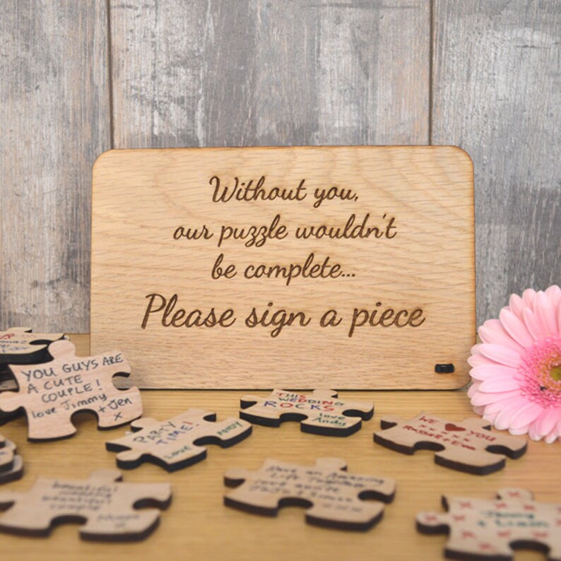Personalised All Countries Location Wedding Personalized Country Shaped Wooden Jigsaw Puzzle Guestbook