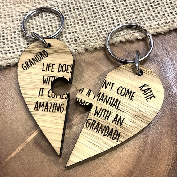 Life Doesn’t Come With A Manual It Comes With A Gran And Grandad Keyring Set