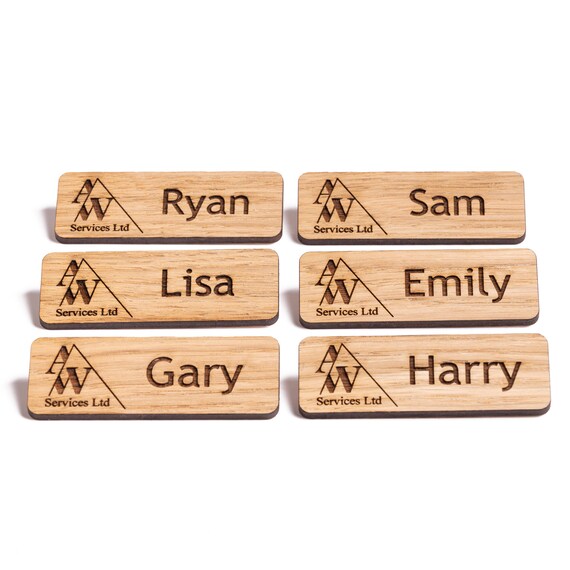 Premium Name Badges Silver