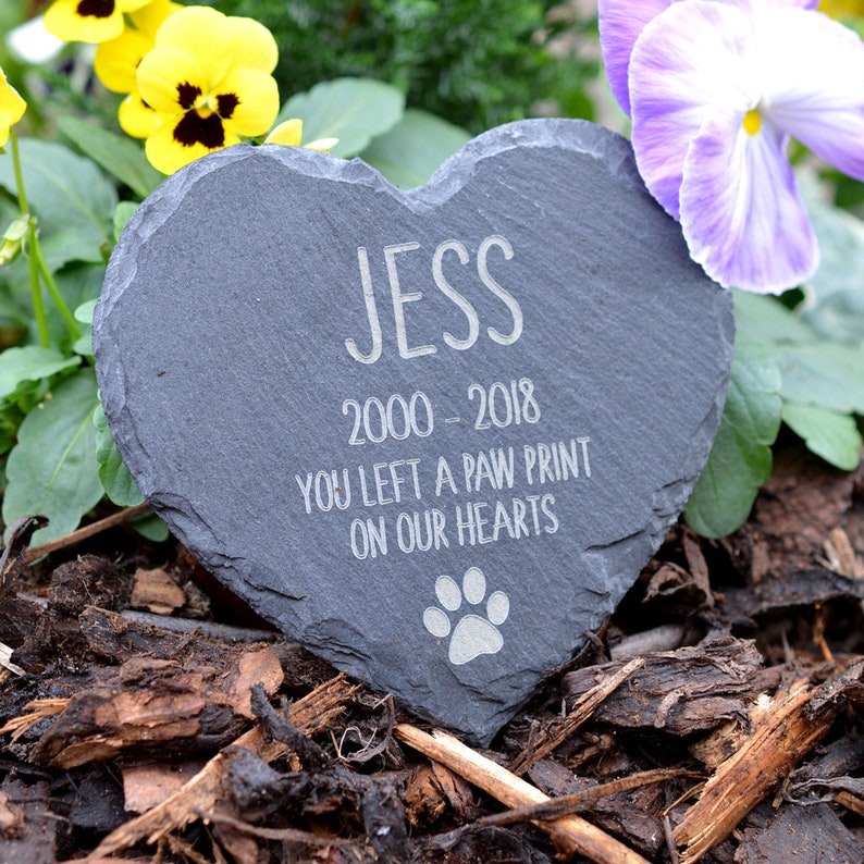 Memorial Plaque for Pet Dog Personalised Dogs Grave Stone Etsy UK