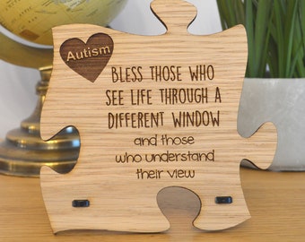 Make-up-Tasche Für Autismus-Bewusstsein – Mit Puzzleteil-Motiv, Wasserdicht, 22,9x17 Cm, Aus Polyester