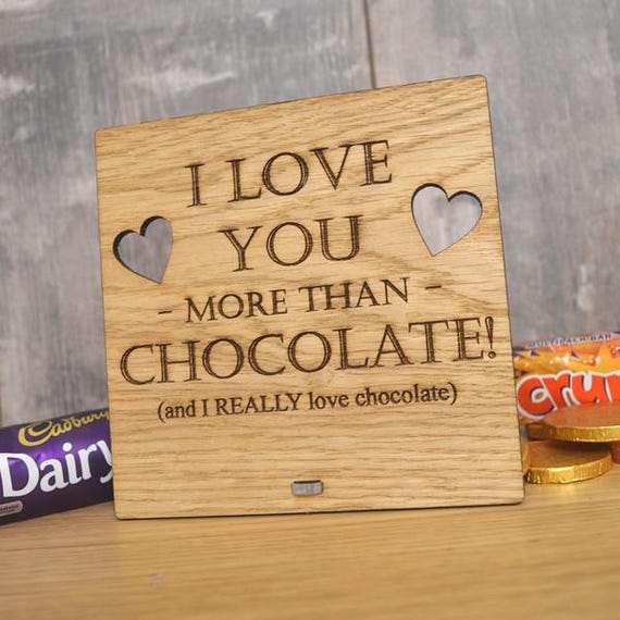 Personalised Oak Wooden Sign I Love You More Than Blue WKD