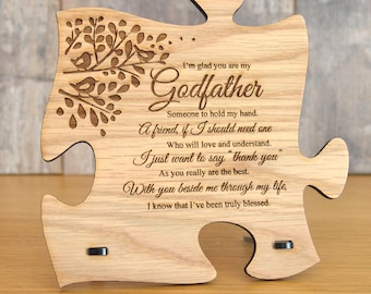 Patengeschenk - Paten Namensschild Pate aus Holz mit Gravur