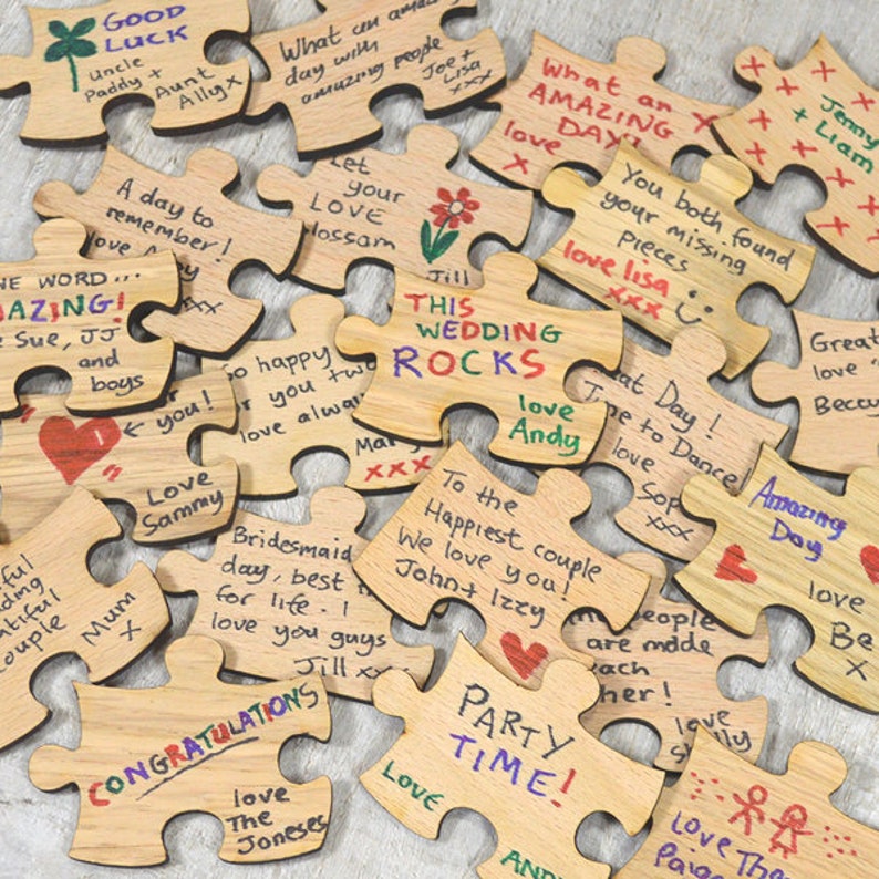 Personalised All Countries Location Wedding Personalized Country Shaped Wooden Jigsaw Puzzle Guestbook