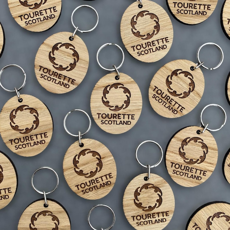 Engraved Wooden Charity Keyrings – Custom Bulk Fundraisers - Etsy