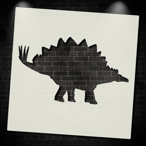 Stegosaurus Dinosaur Large Wall Stencil Idea For Kids Childrens Bedroom Nursery