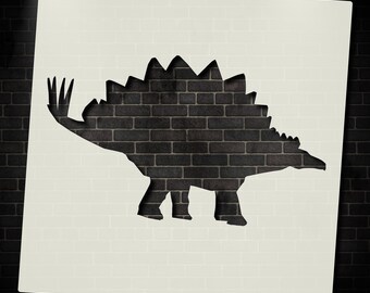 Stegosaurus Dinosaur Large Wall Stencil Idea For Kids Childrens Bedroom Nursery