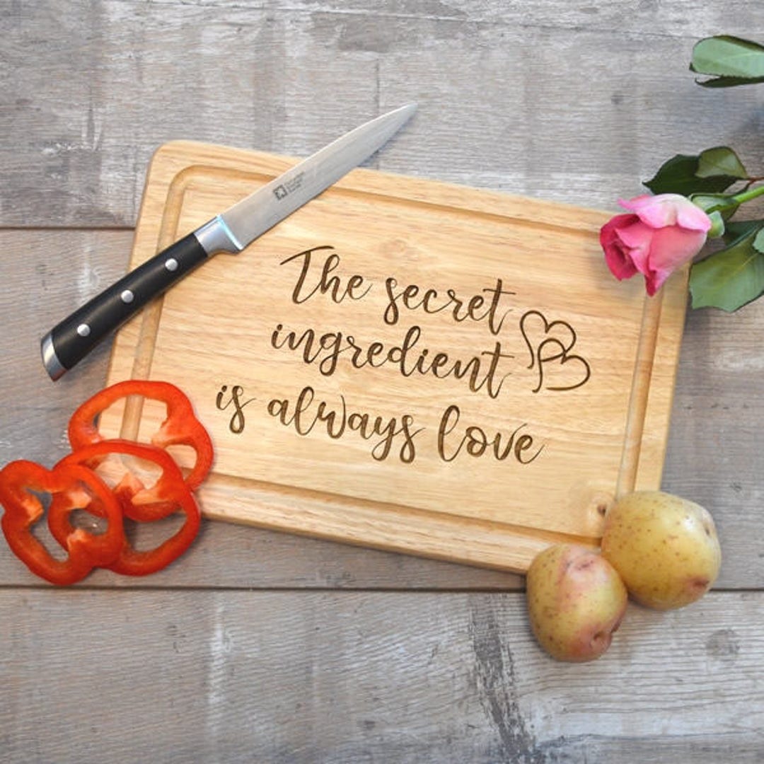 The Secret Ingredient is Always Love Valentines Chopping Etsy