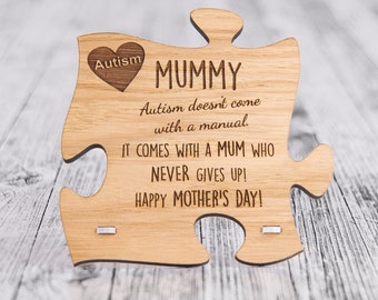 Autism Mothers Day Plaque Sign Gift Present For Mum Mummy Autistic Child Quote