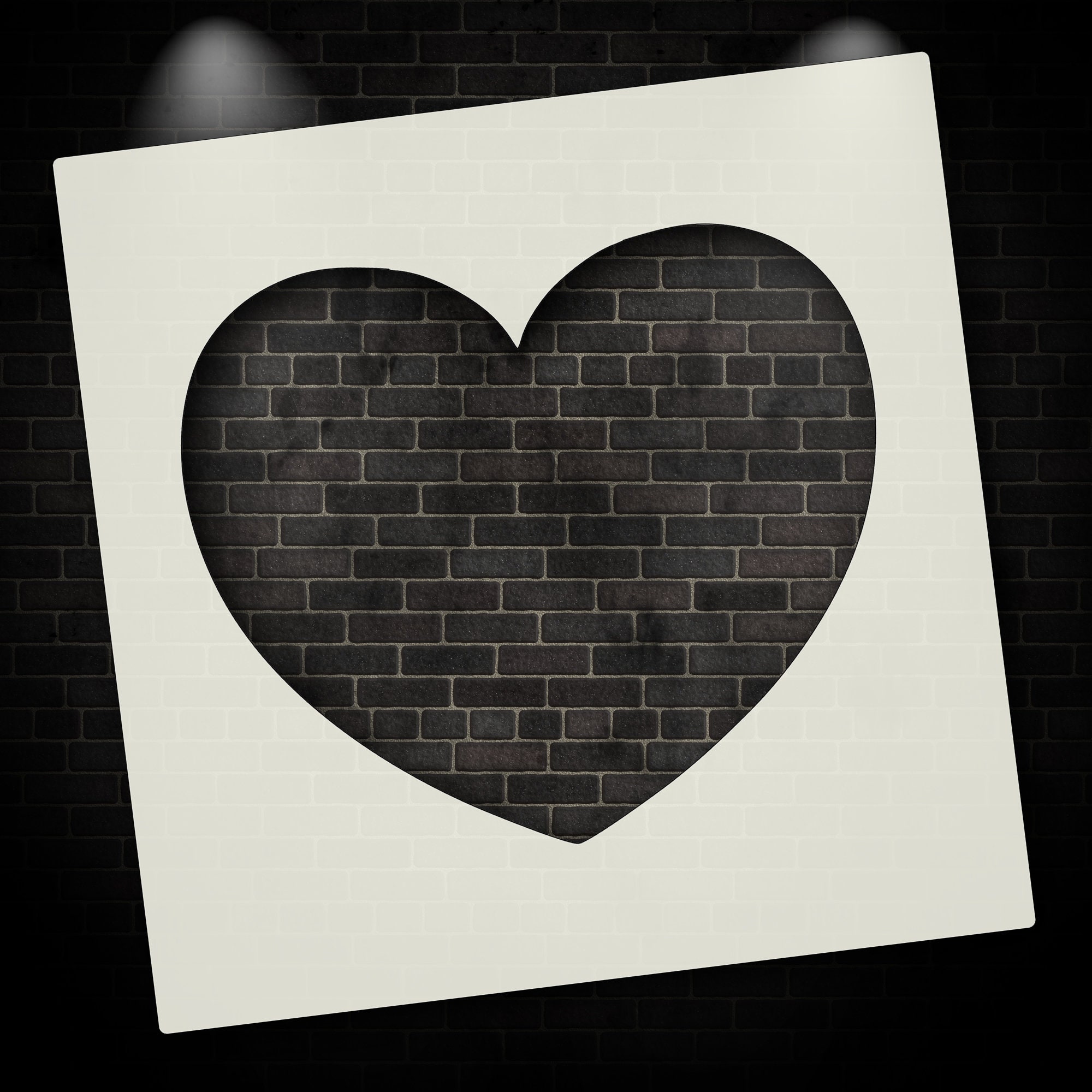Cute Love Heart Shaped Wall Stencil Hearts Shape Stencils Wall Art