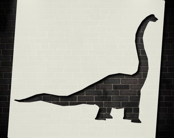 Brachiosaurus Diplodocus Large Wall Stencil Idea Kids Childrens Bedroom Nursery