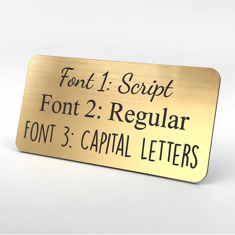 Cat Memorial Metal Plaque in Gold Brass Silver Copper - Made From Flexible Compound Material