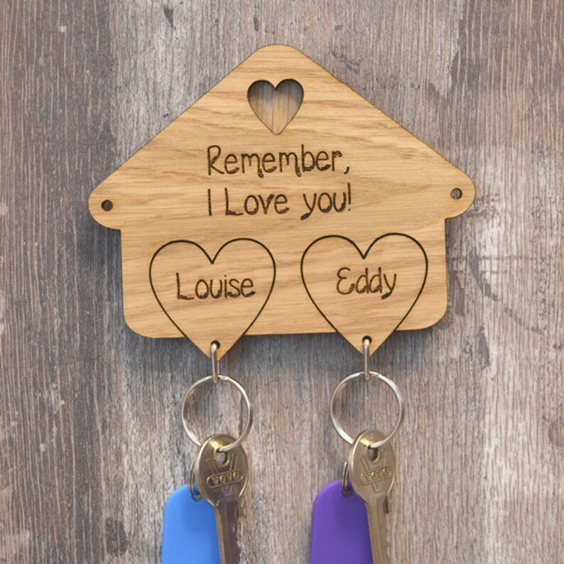 Heart Keyring Hanger Wall Mounted Keyring Holder for Etsy