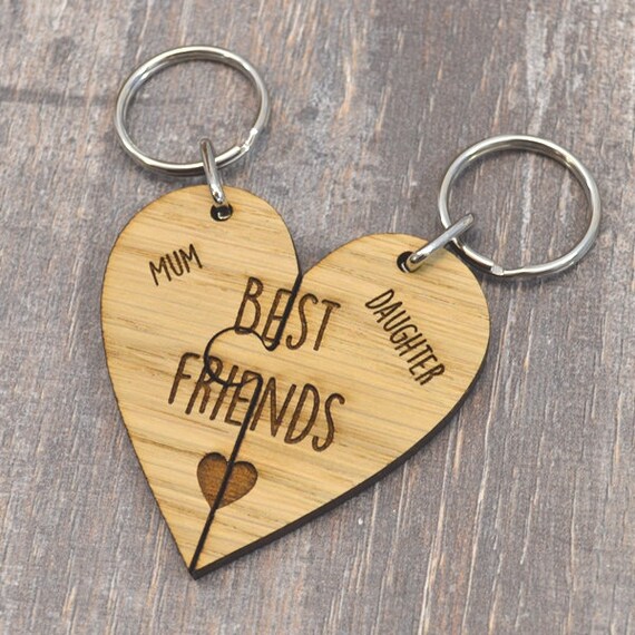 Mum and cheap daughter keyring