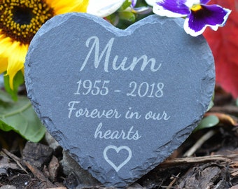 Memorial Plaque - Personalised Engraved Grave Stone Slate Marker Personalized Headstone Gift