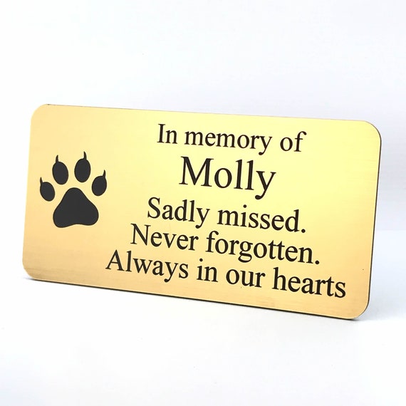 cat memorial plaques