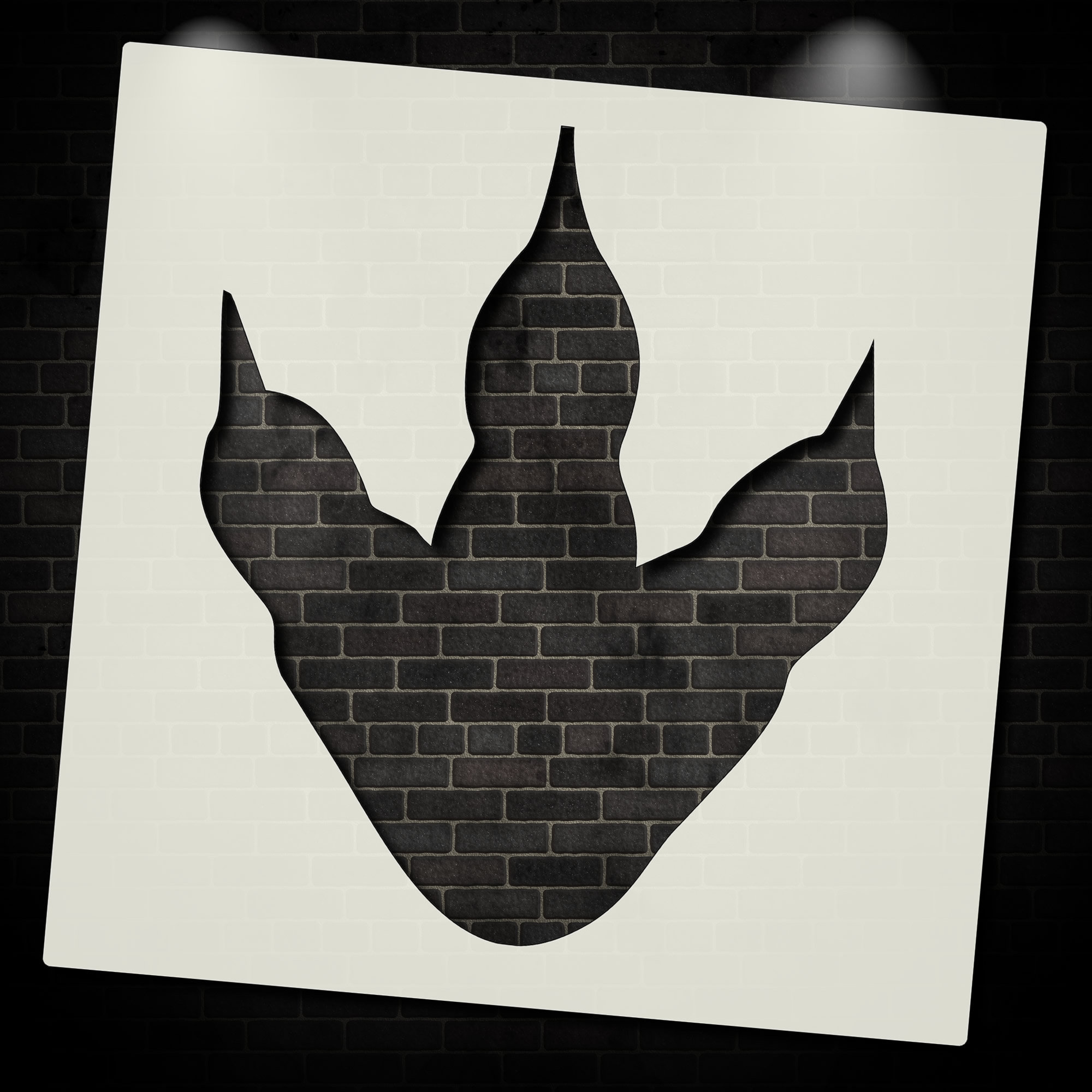 Simple Dinosaur Footprint Wall Stencils Stencil for Etsy UK