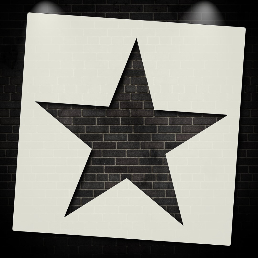 Star Shaped Wall Stencil Stars Shape Stencils Craft DIY Livingroom