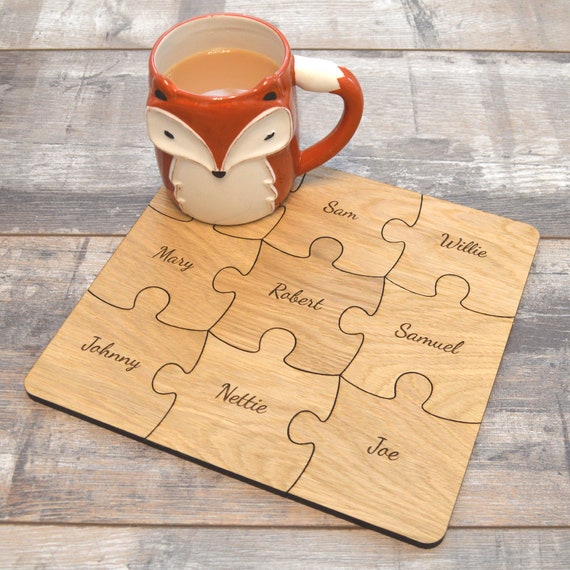 personalised wooden puzzle set