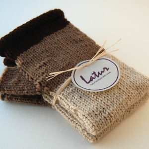 Espresso Fingerless Hand Warmers Holiday gift for her Christmas gift
