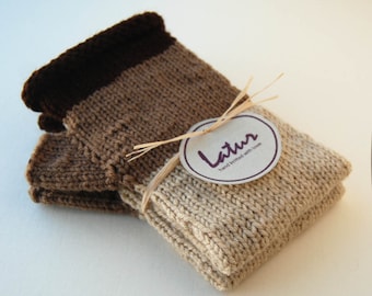 Espresso Fingerless Hand Warmers Holiday gift for her Christmas gift