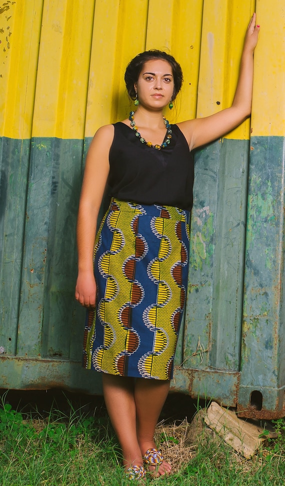 Long pencil skirt ankara cheap