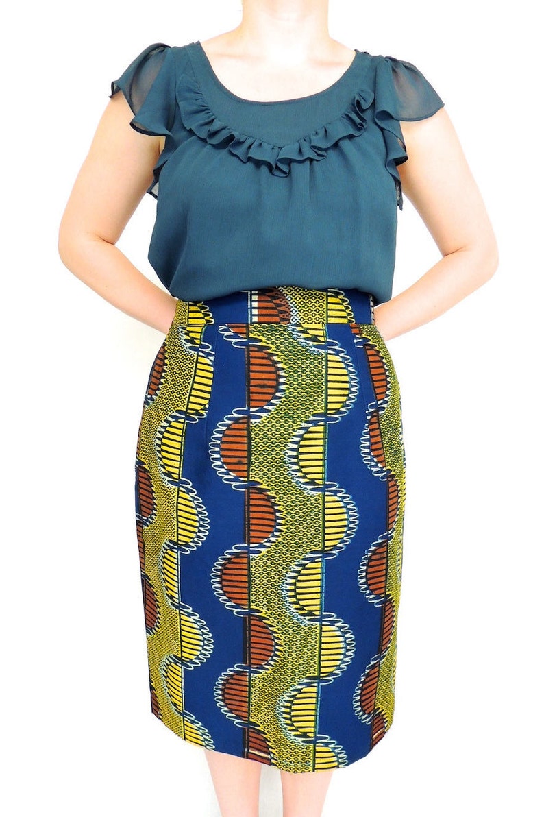 floor length african print skirt