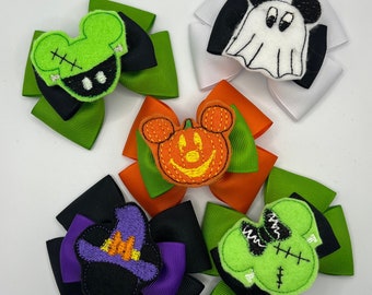 Disney Themed Halloween Bows- Boo To You!