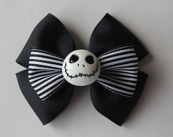 Jack Skellington Inspired Bow