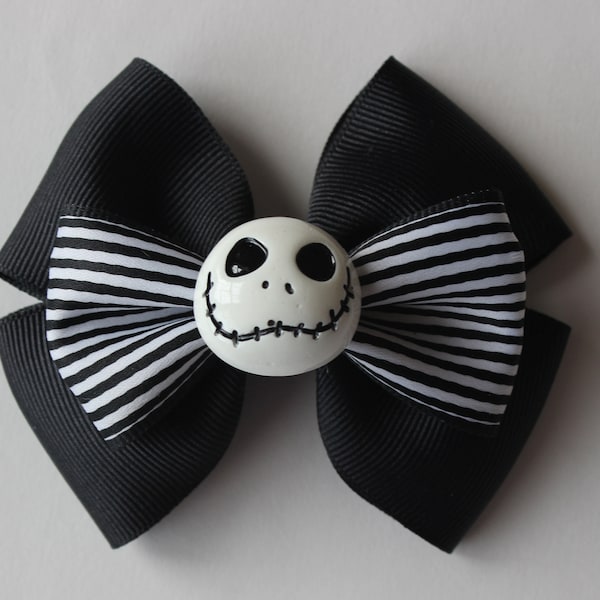 Jack Skellington Bow - Etsy