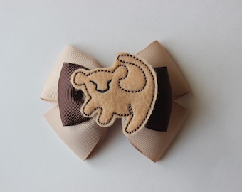 Simba Lion Cub King Inspired Bow