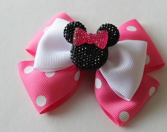 Minnie Mouse Pink Inspired Bow