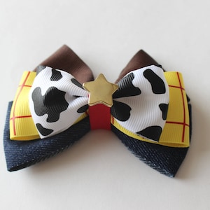 Toy Cowboy Woody Inspired Bow