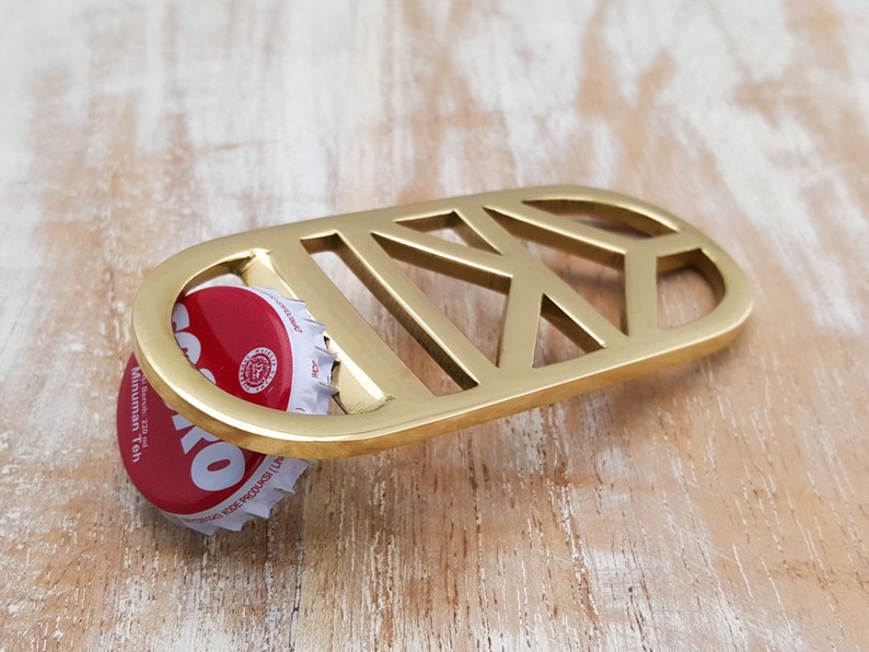 Fancy Brass Bottle Opener Gold Silver Black Color Etsy