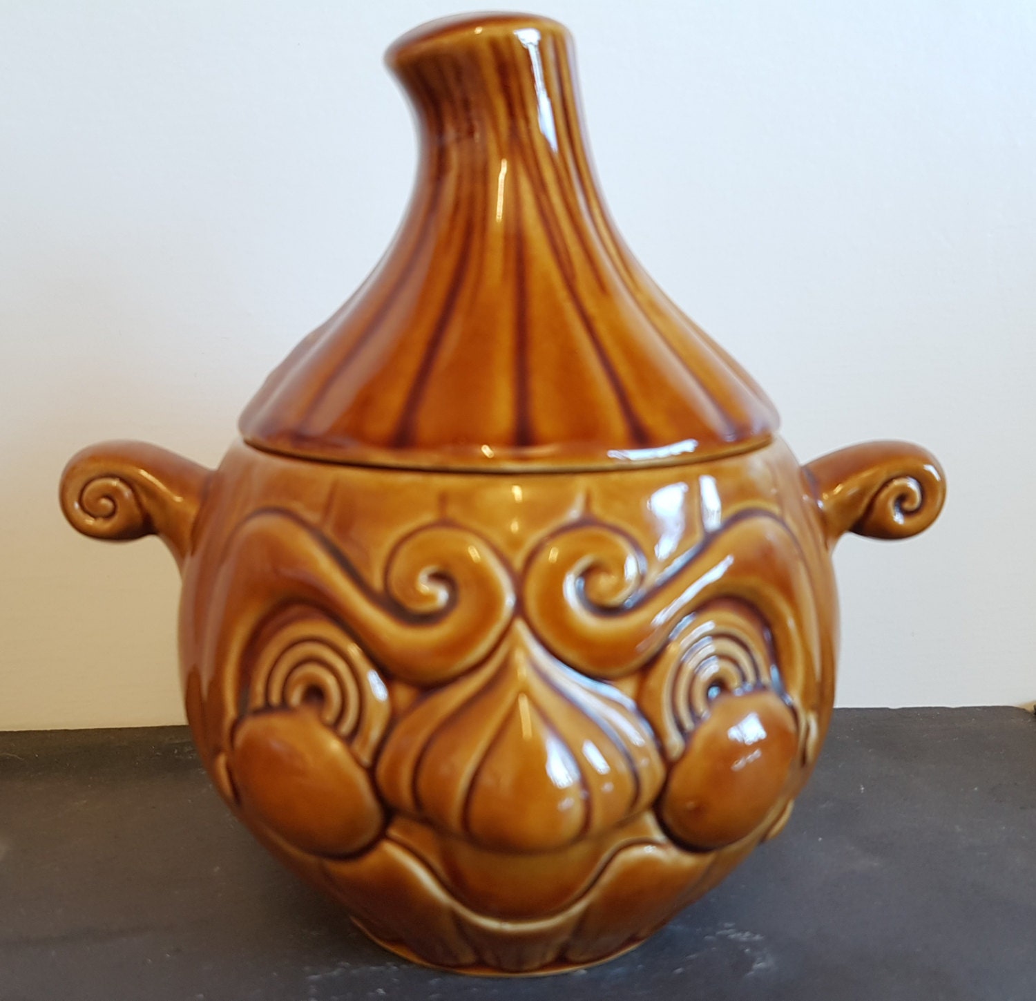 face generator onion Jar Face ~ Lidded Onion Sadler 1960s Vintage Condiment Pot face generator onion Jar Face ~ Lidded Onion Sadler 1960s Vintage Condiment Pot