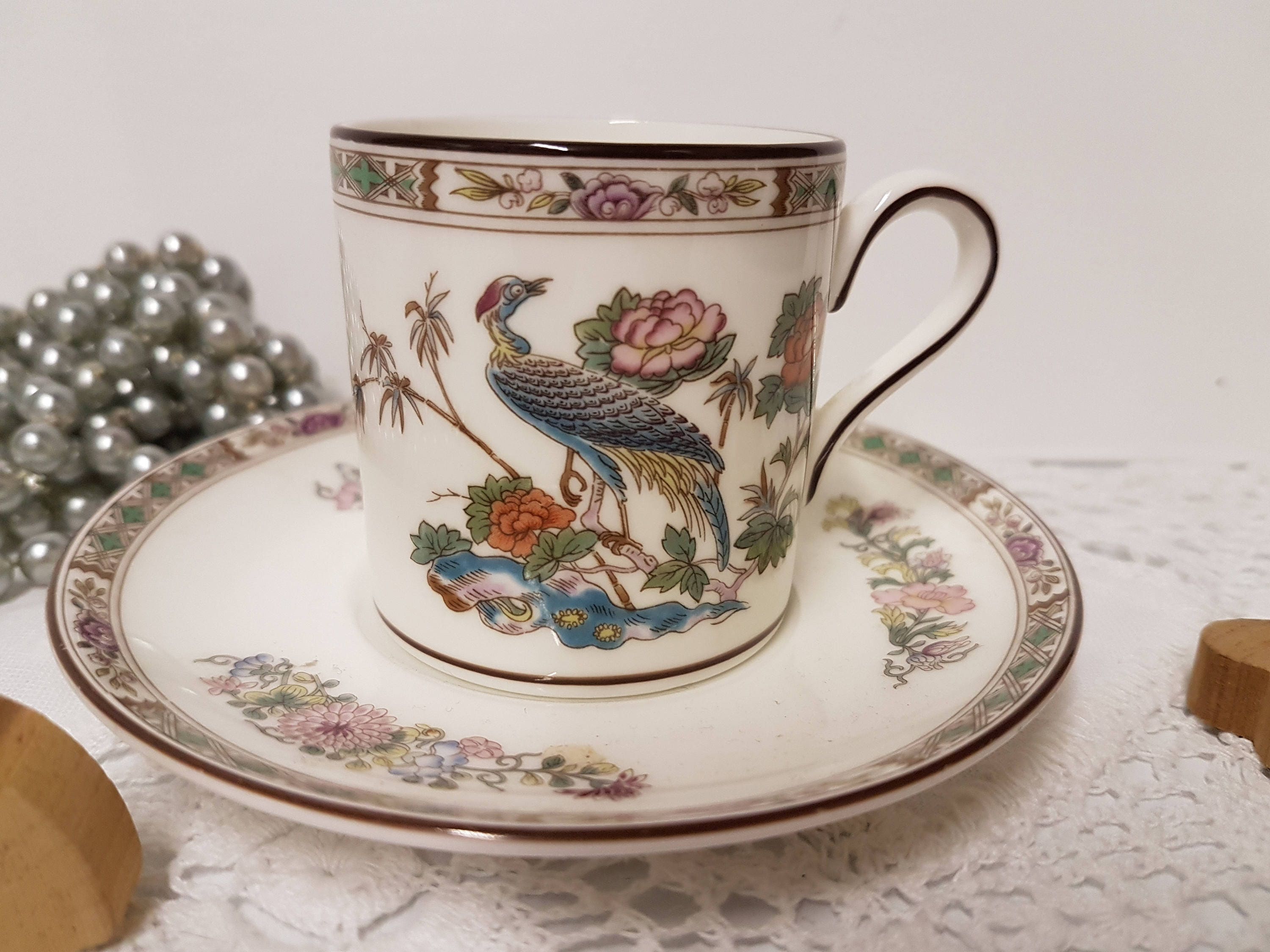 photo Wedgwood Bone China Made In England Kutani Crane R4464 avtorazbor taman