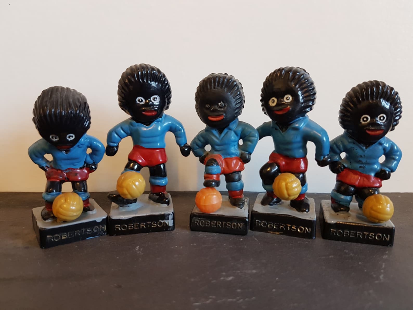 Robertson's Jam Golly Footballer Figurines Complete Set Etsy