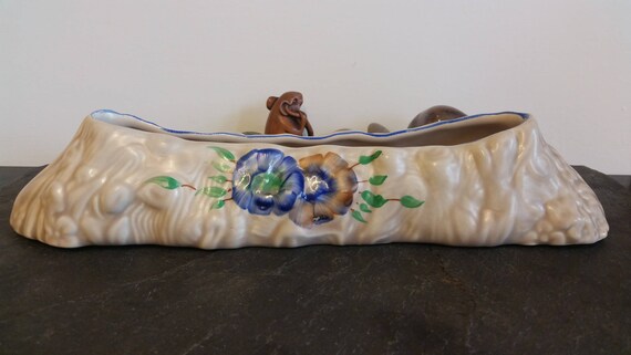Clarice Cliff My Garden Posy Vase 1930s Raised Surface Etsy