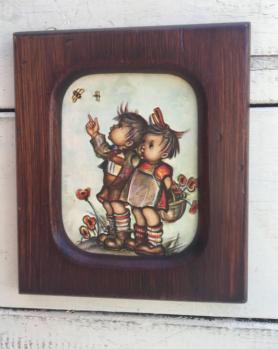 Vintage 1960 S Hummel Like Kids In Nature Print Sweet Image 0