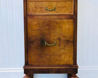 art nouveau nightstand bohemian table cottage shabby antique wood end table side table with drawer art deco bedroom table - Antique Side Tables art nouveau nightstand bohemian table cottage shabby antique wood end table side table with drawer art deco bedroom table - Antique Side Tables
