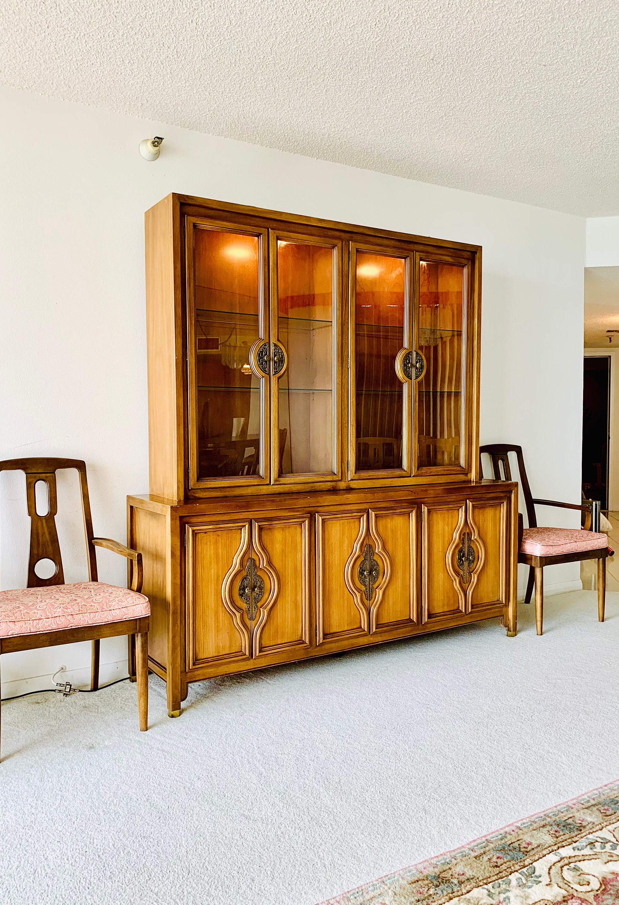 Gabinete de barra de mediados de siglo gran unidad de pared | Etsy