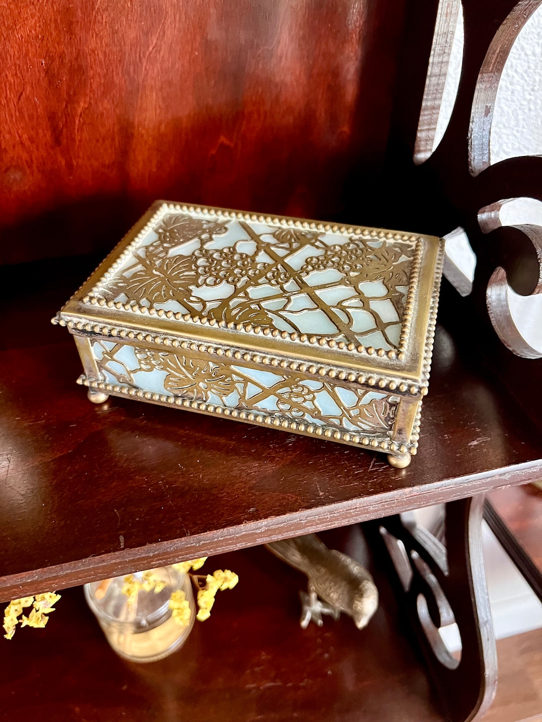 Antique Tiffany Studios NY Jewelry Box Circa Authentic