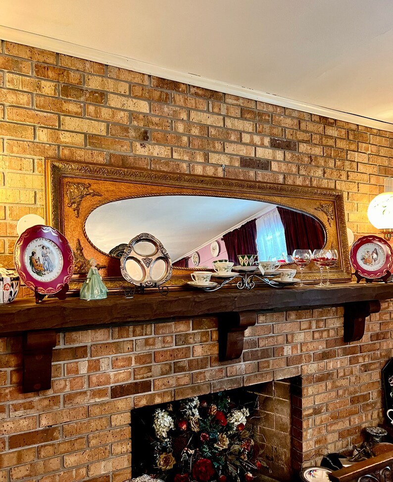 Full Length Mirror Gold French Regency Style 71.5 Leaning Etsy